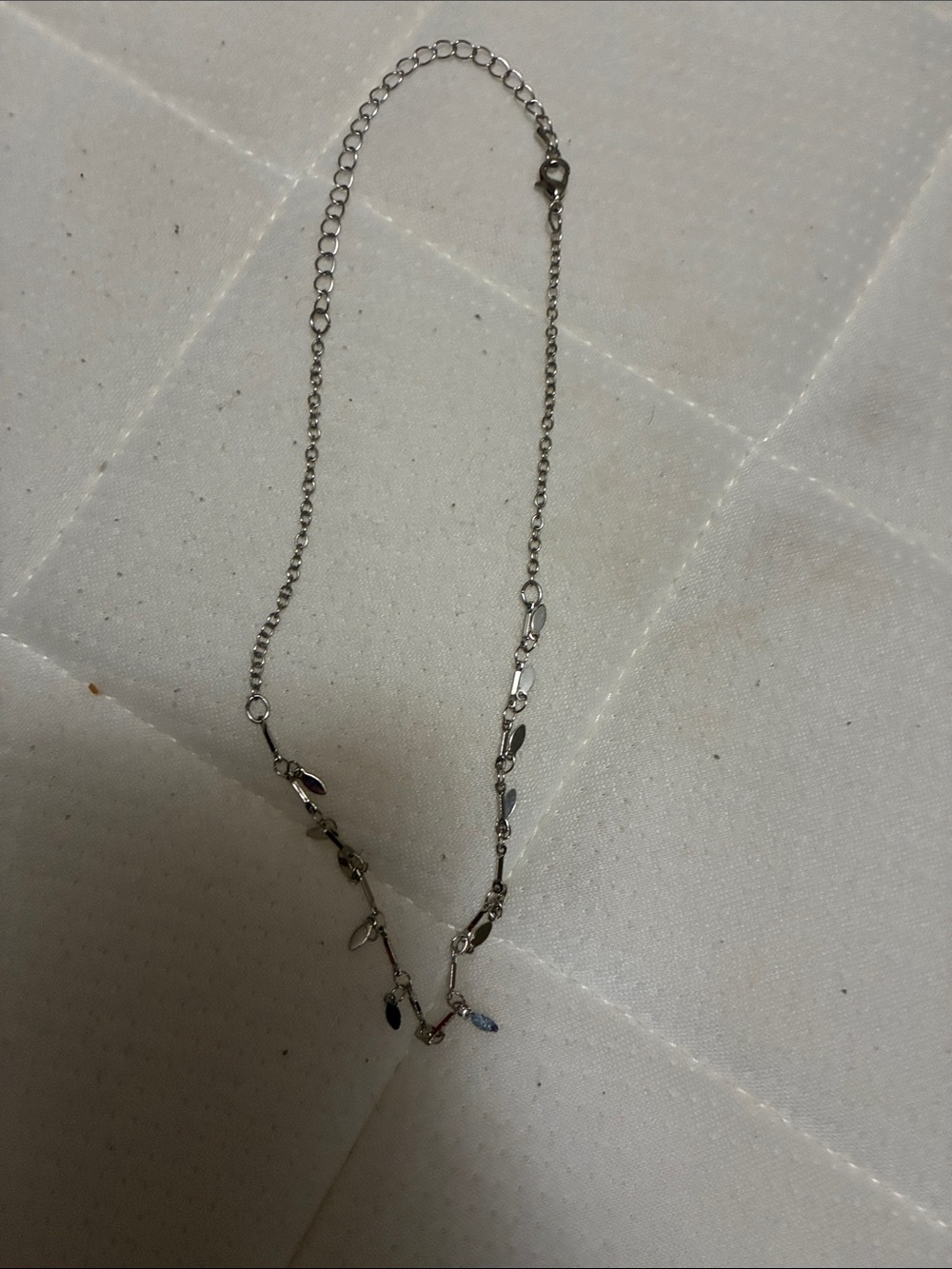 Delicate Silver Leaf Chain Necklace - Women Jewelry